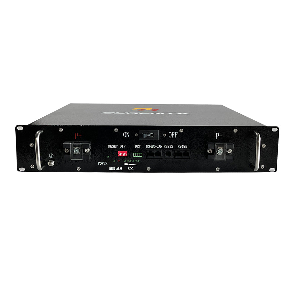 CURENTA 48V 50AH 2.5KWh Rack Mounted LiFePO4 Lithum Battery Pack IP65 Build in Smart BMS,Up to 6000+ Deep Cycle &10-Year Lifetime for Off-Grid, Home Solar Power Energy Storage System EU Stock Fast Shiping