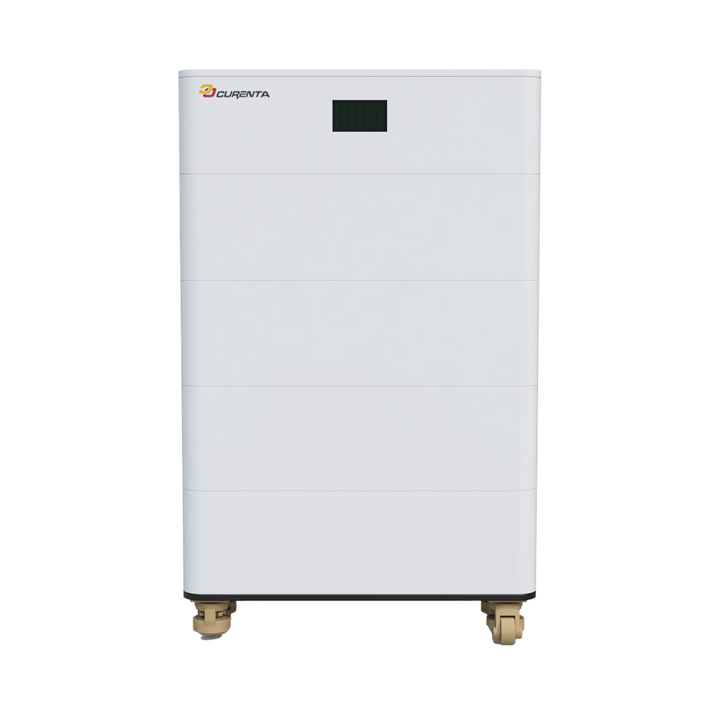 CURENTA High Voltage LiFePO4 Battery 48V~512V 51.2V 50AH 2.5KWh Stackable Lithium ion Battery Module for Home Solar Energy Storage Systems