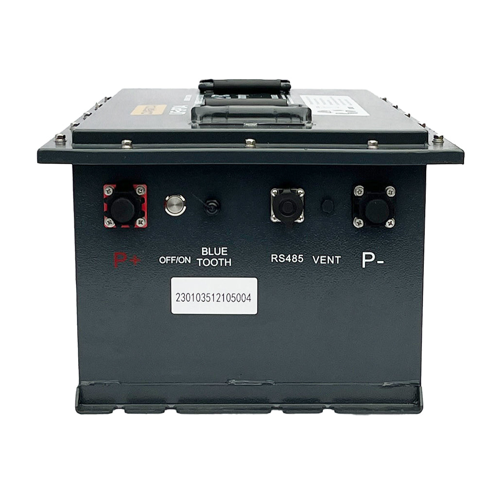 CURENTA Battery 48V 105Ah Lithium Golf Cart Battery, Built-in Smart 200A BMS, with Touch Monitor & Mobile APP, 6000+ Cycles Rechargeable LiFePO4 Battery, Max 10.24kW Power Output, Perfect for Golf Carts