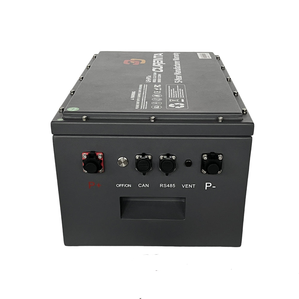 CURENTA 48V 100Ah Self Heating Marine Boat Yacht LiFePO4 Lithium Power Battery 5KWh Off-Grid Solar Energy Storage System Battery Pack EU Ready to Ship
