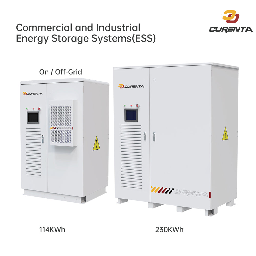 High lighting the advantages of CURENTA Lithium LiFePO4 Commercial Energy Storage Systems 114KWh 230KWh