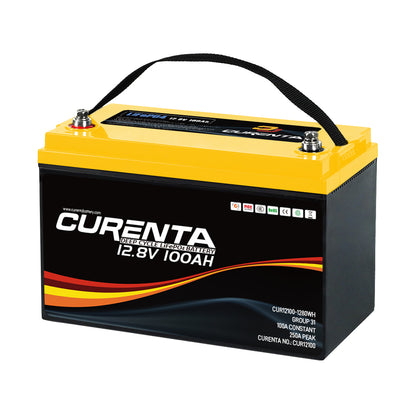 CURENTA 12V 100Ah LiFePO4 Lithium Battery - BCI Group 31 Compliant, 6000 Cycles, Built-in 100A BMS, Low Temperature Protection - Ideal for RVs Boat Trolling Motor Camper Out Door UPS Power Battery