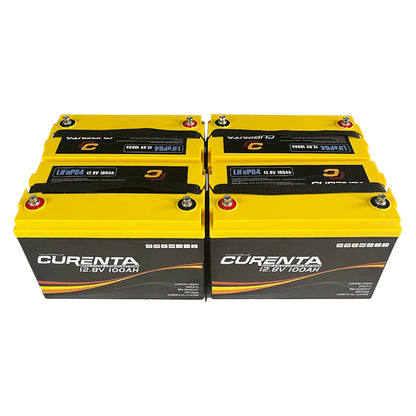 CURENTA 12V 100Ah LiFePO4 Lithium Battery - BCI Group 31 Compliant, 6000 Cycles, Built-in 100A BMS, Low Temperature Protection - Ideal for RVs Boat Trolling Motor Camper Out Door UPS Power Battery