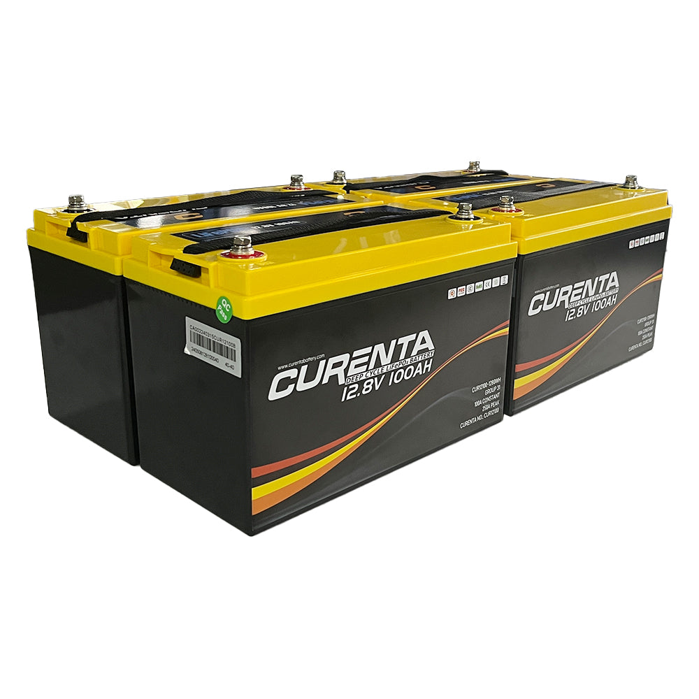 CURENTA 12V 100Ah LiFePO4 Lithium Battery - BCI Group 31 Compliant, 6000 Cycles, Built-in 100A BMS, Low Temperature Protection - Ideal for RVs Boat Trolling Motor Camper Out Door UPS Power Battery